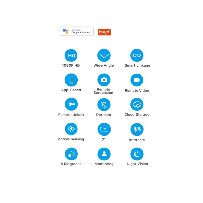 2MP 7 "160 Gradi Wifi AHD Videocitofono Per...