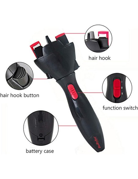 Macchina per trecce elettrica per acconciature automatiche, attrezzo per lo styling dei capelli