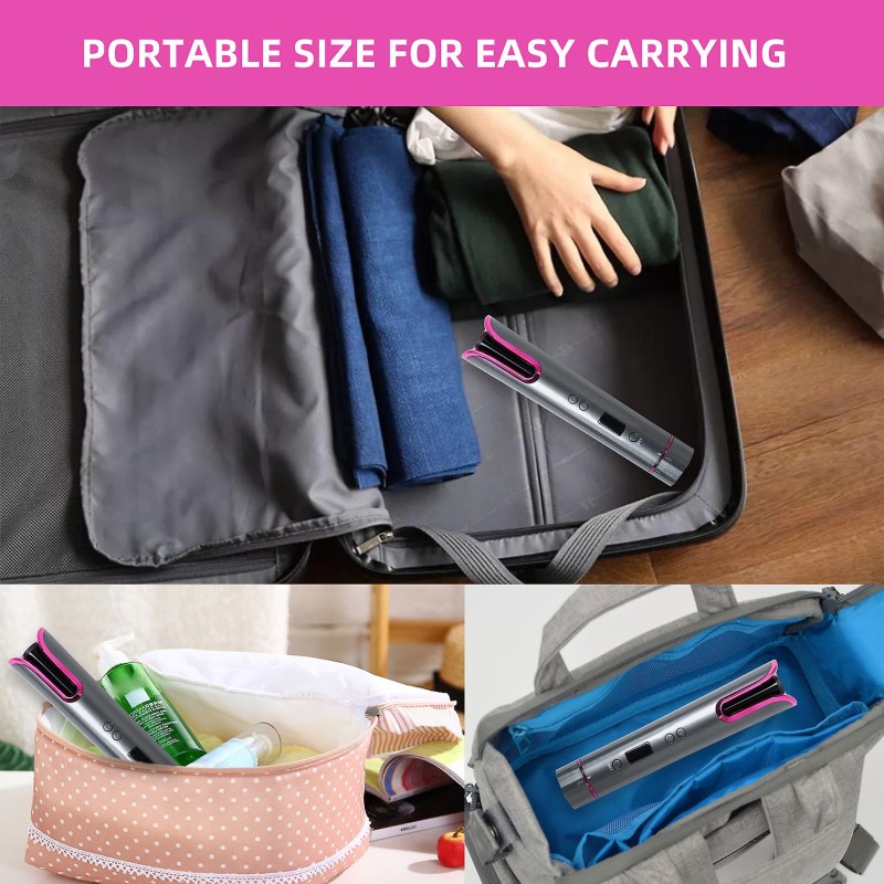 Piastra per capelli ricci  ricarica USB 4 potenze