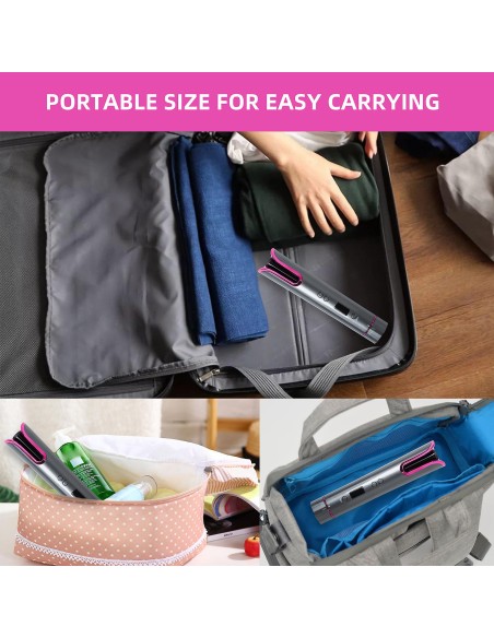 Piastra per capelli ricci  ricarica USB 4 potenze