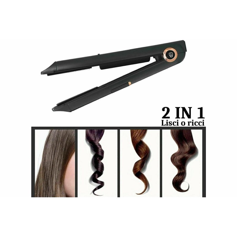 Piastra per Capelli Portatile Senza Fili Per...