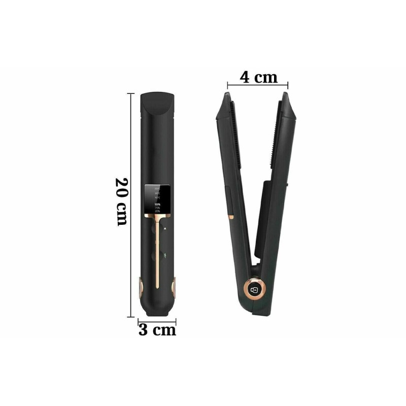 Piastra per Capelli Portatile Senza Fili Per...