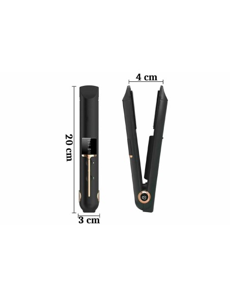 Piastra per Capelli Portatile Senza Fili Per Ricci e Lisci ricaricabile USB 2in1