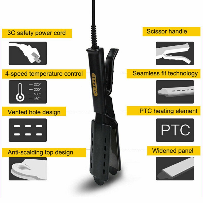 Piastra per capelli IONICO a Vapore tormalina...