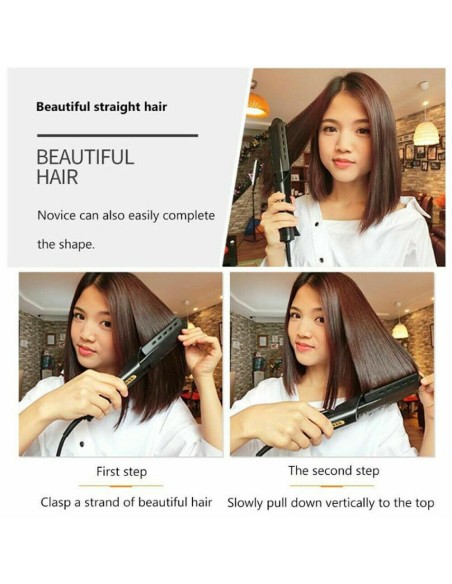 Piastra per capelli IONICO a Vapore tormalina professionale super lisciante