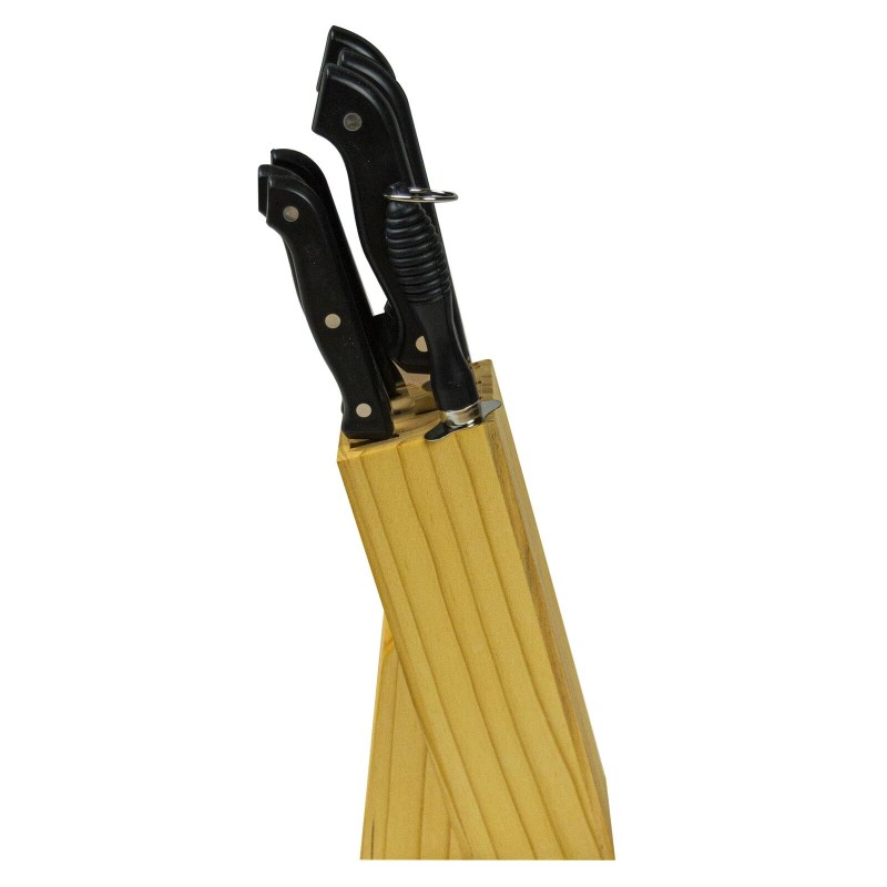 Ceppo di coltelli in acciaio inox 593732 Gusto...