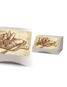 Portapane in Legno Beige 2