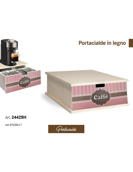 Portacialde in legno 24429H