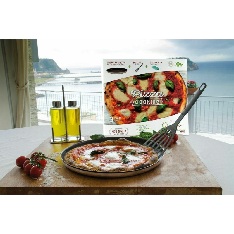 Teglia per Pizza con kit omaggio Paletta e...