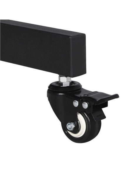 Supporto TV da Pavimento Mobile Carrello Staffa Porta TV 32 a 75 Pollici Ruote