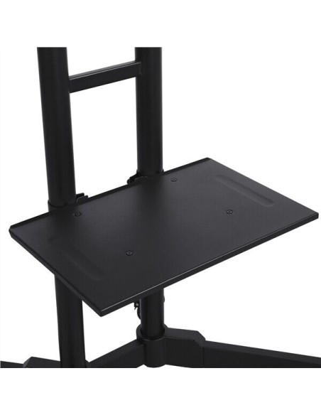 Supporto TV da Pavimento Mobile Carrello Staffa Porta TV 32 a 75 Pollici Ruote