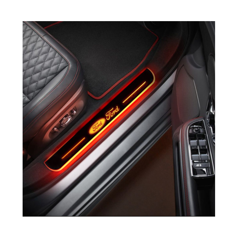 4pz anteriore e posteriore battitacco LED Ford RGB senza fili adesivo