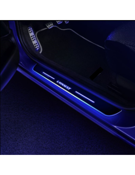 4pz anteriore e posteriore battitacco LED Renault RGB senza fili adesivo