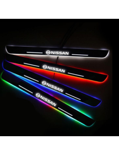 4pz anteriore e posteriore battitacco LED Nissan RGB...