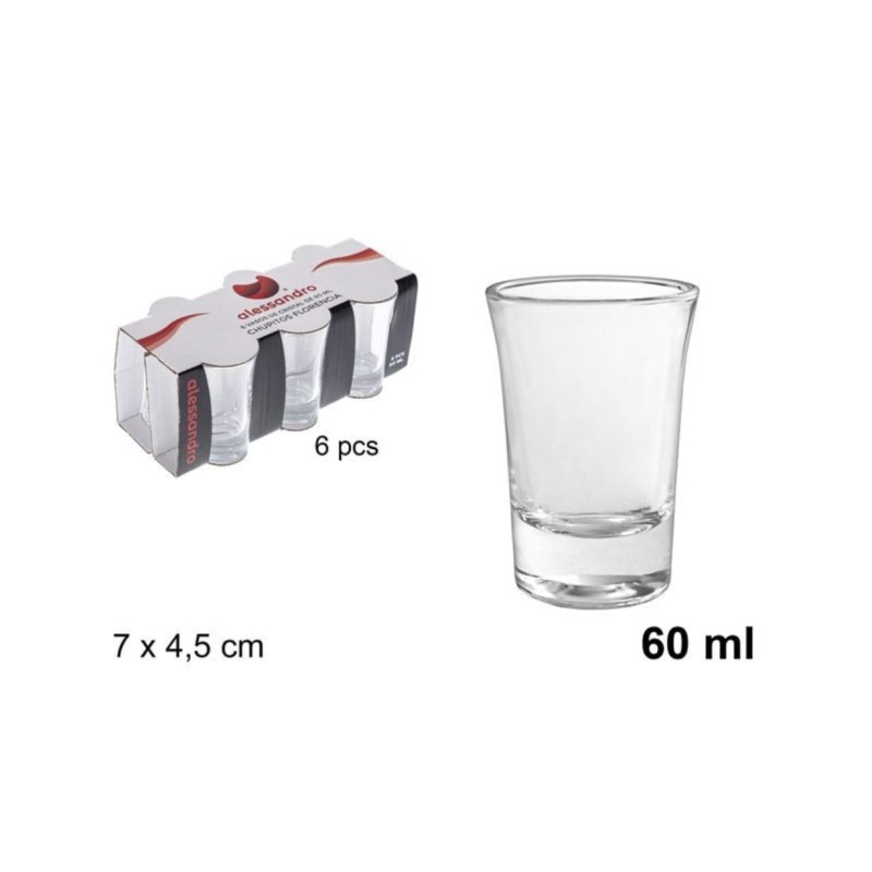 6pz. Bicchierini 60ML art.102452