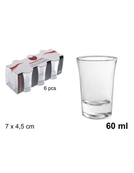 6pz. Bicchierini 60ML art.102452