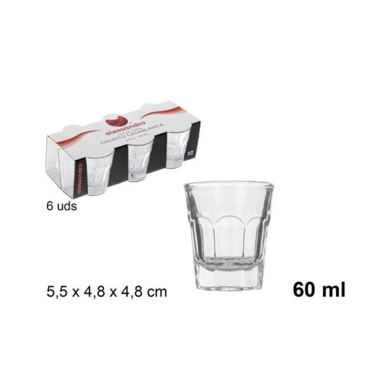 6pz. Bicchierini Casablanca 60ML art.106178