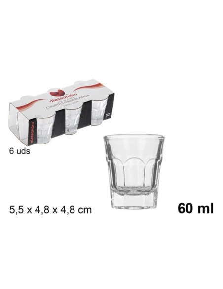 6pz. Bicchierini Casablanca 60ML art.106178