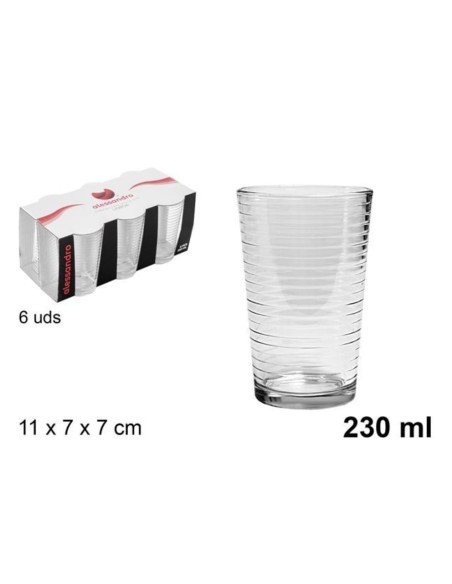 6pz. Bicchieri acqua Lisboa 230ML