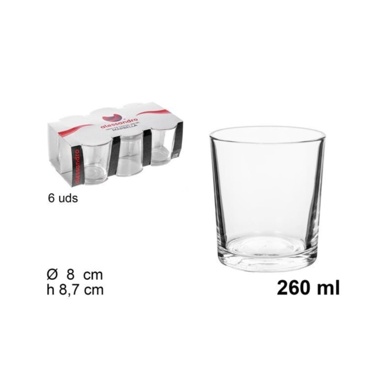 6pz. Bicchieri acqua Marbella 260ML
