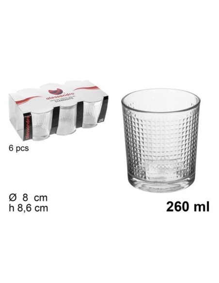 6pz. Bicchieri acqua Diamante 260ML