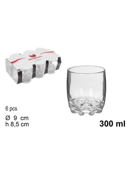 6pz. Bicchieri acqua Roma 300ML