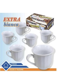 6pz. Tazzine caffè porcellana Fatigati Casa 2