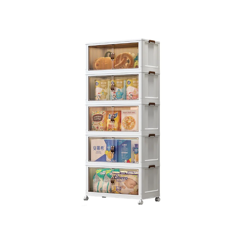 Mobile in plastica pieghevole da 5 piani 30x48cm