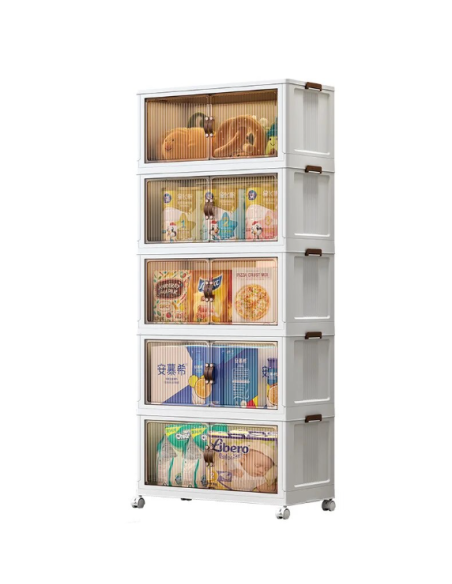 Mobile in plastica pieghevole da 5 piani 30x48cm