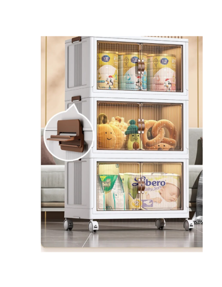 Mobile in plastica pieghevole da 5 piani 30x48cm