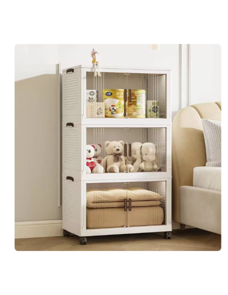 Mobile in plastica pieghevole da 5 piani 30x48cm