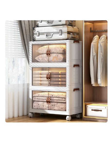 Mobile in plastica pieghevole da 5 piani 30x48cm