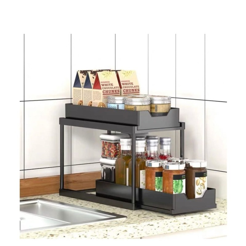 Cestelli portaoggetti multifunzionali Nero