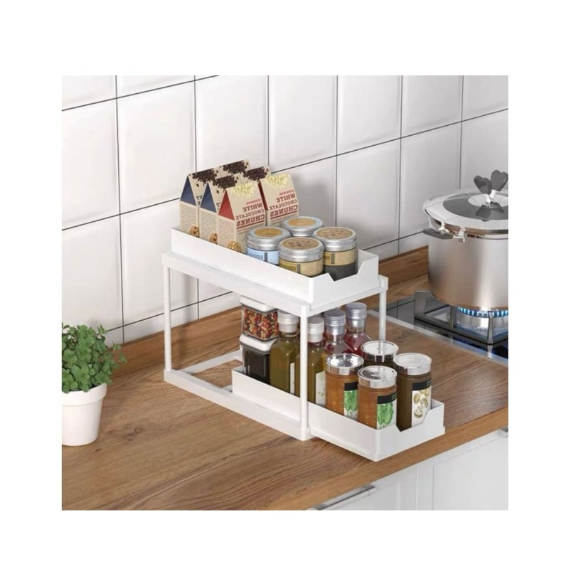 Cestelli portaoggetti multifunzionali Bianco