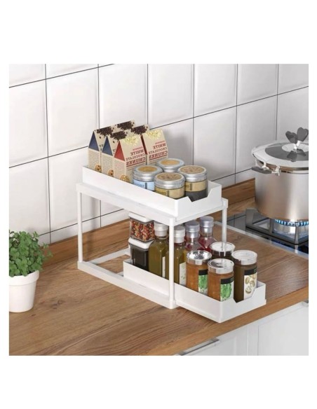 Cestelli portaoggetti multifunzionali Bianco