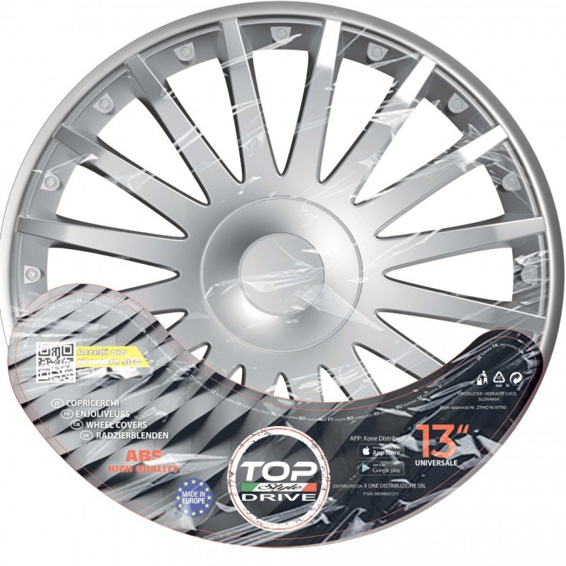 Copricerchi per Auto ABS Chrystal 4pz.