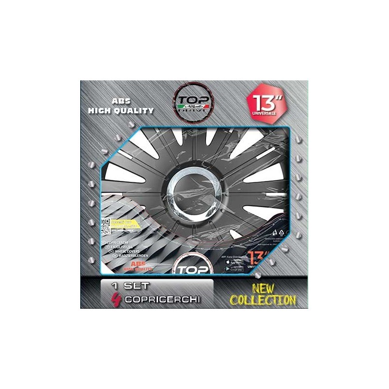 Copricerchi Auto Black Active 4pz.