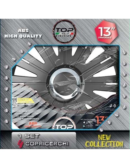 Copricerchi Auto Black Active 4pz.