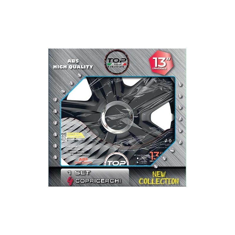 Copricerchi Auto Black Esprit 4pz.