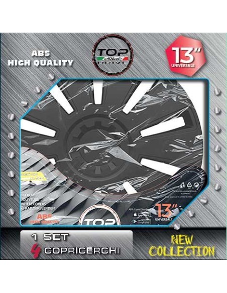 Copricerchi Auto Black Grid 4pz.
