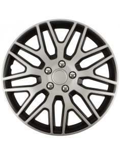 Copricerchi Auto Dakar NC Silver & Black 4pz. 2
