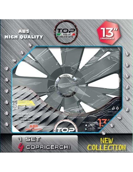 Copricerchi Auto Energy Graphite 4pz.