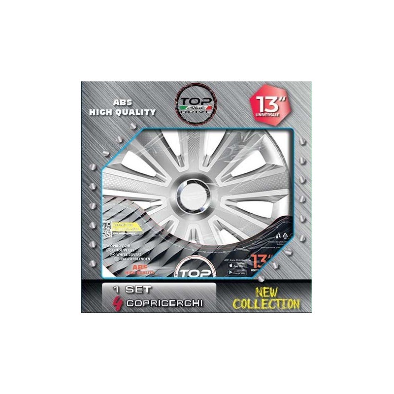 Copricerchi Auto Aviator NC Silver 4pz.