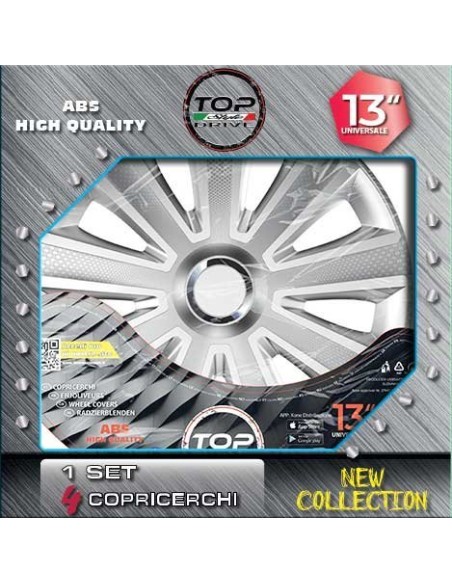 Copricerchi Auto Aviator NC Silver 4pz.