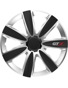 Copricerchi Auto GTX Black & Silver 4pz. 2
