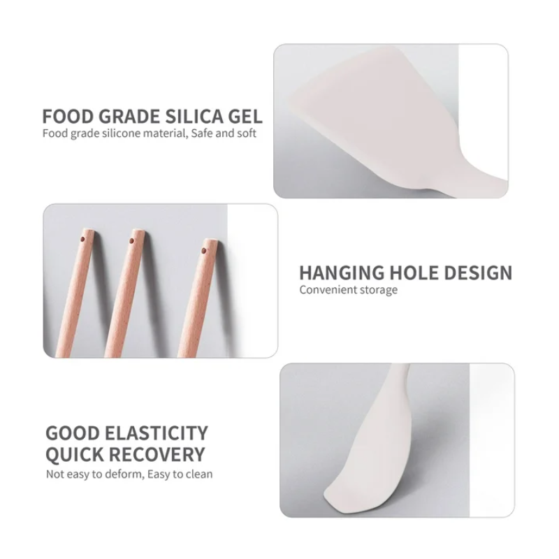 Set di utensili da cucina completo in silicone...