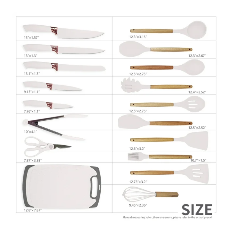 Set di utensili da cucina completo in silicone...