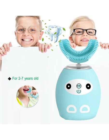 Spazzolino elettrico a ultrasuoni bambini pulizia e sbiancamento denti