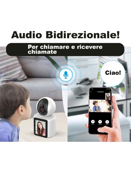 Telecamera IP WIFI con Videochiamata visione IR HD