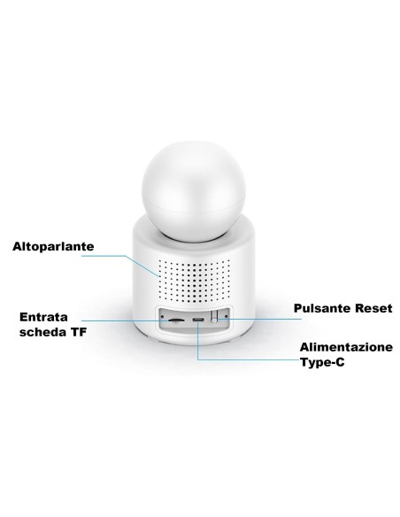 Telecamera IP WIFI con Videochiamata visione IR HD